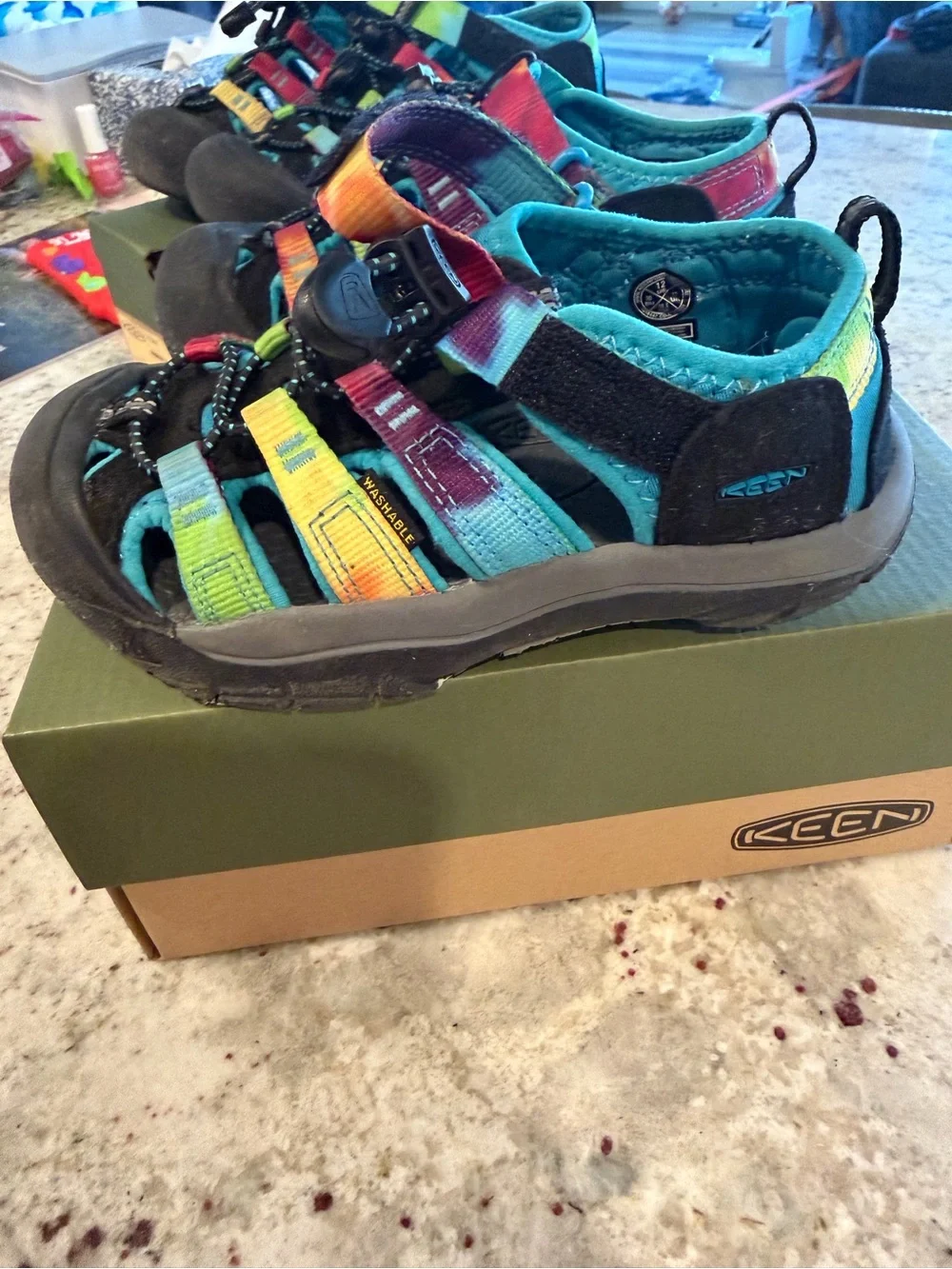Keen Kids Teal Multicolor Rainbow Sport Sandals